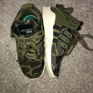 Adidas Boys Equipment ADV/91-16 Green Camo Shoes